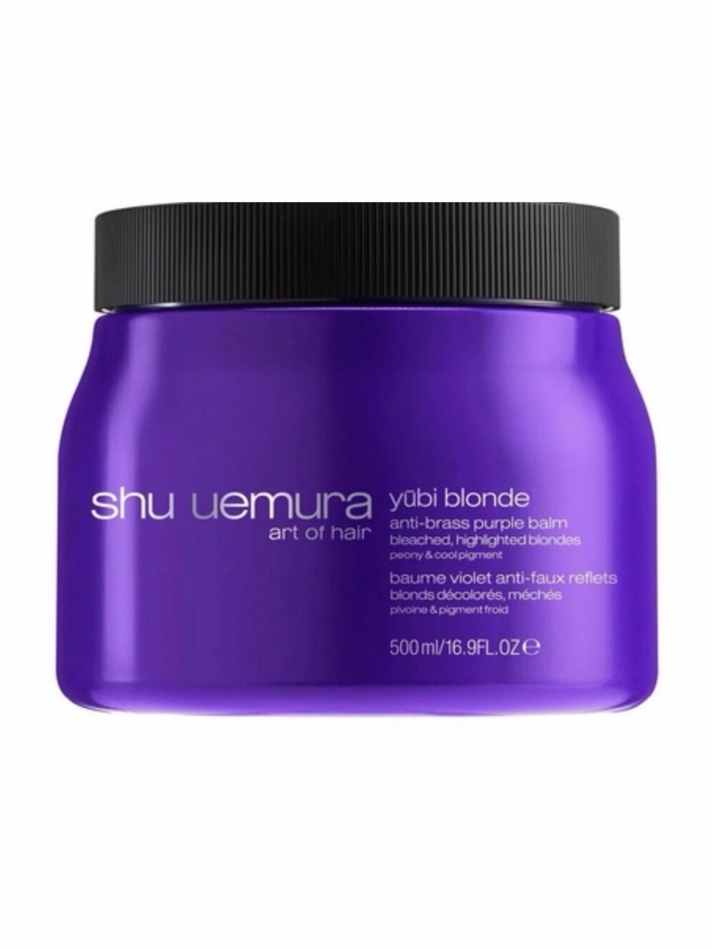 Shu Uemura yūbi blonde anti-brass purple hair mask 500ml NEW Professional size